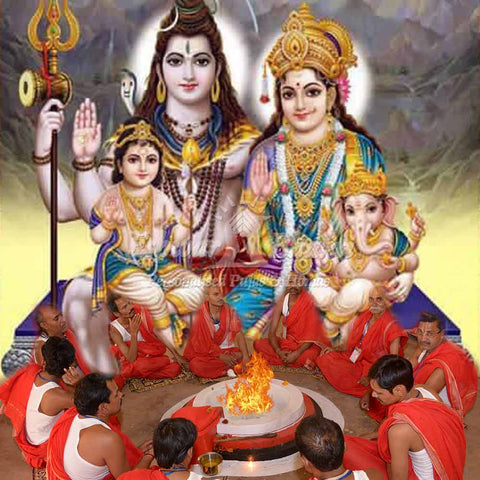 Shiva family Pooja Yajna