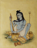 Shiva preparing Bhaang Painting