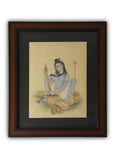 Shiva Preparing Bhaang Miniature Painting