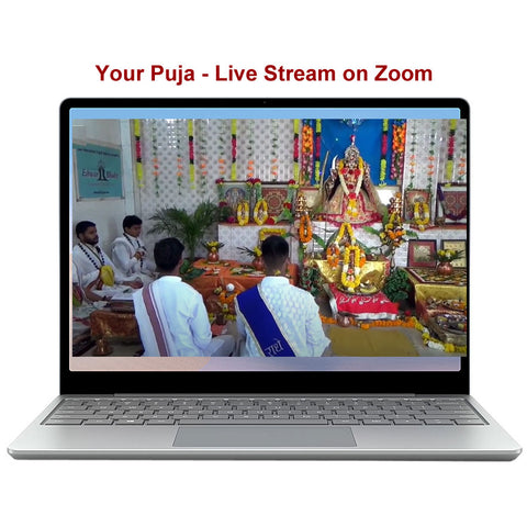 Live stream of your Puja, Havan on Zoom